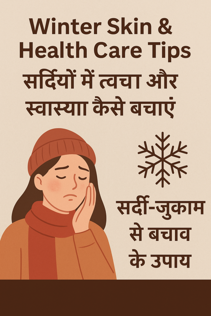 Winter Skin & Health care tips सर्दियों में